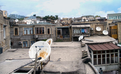 Old city neighborhood