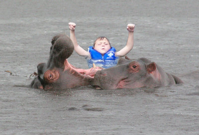 Tyler and the hippos