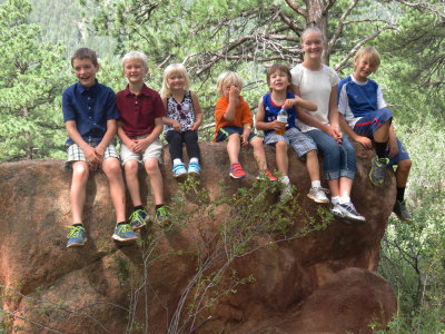 Grandkids at Cave