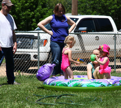 5-30-16 Ainsley and Annelise Swiming