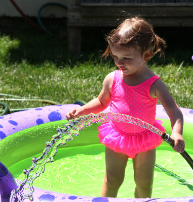 5-30-16 Ainsley filling the Swimming pool