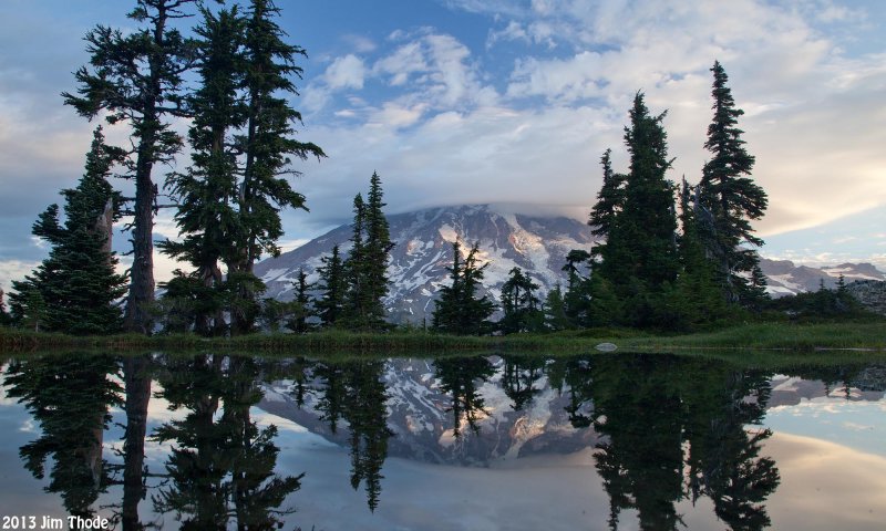Mt Rainier from Hidden Pond