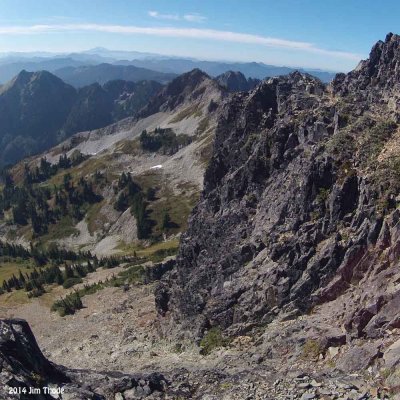 The Way Down from Pinnacle Peak