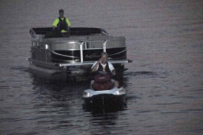 Towing Home The Pontoon Boat