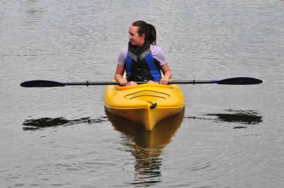 Katelyn in Kayak