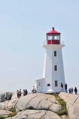 Peggy's Cove Lighthouse driveby zoom in