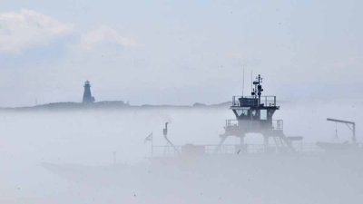 Brier Island Ferry with Freeport Lighthouse 