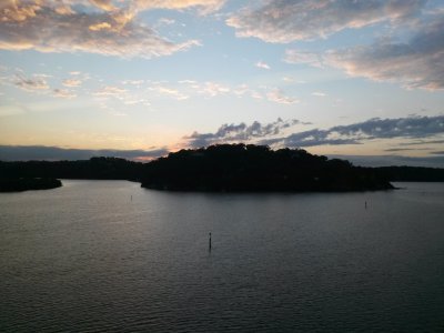 sunset over the Georges River