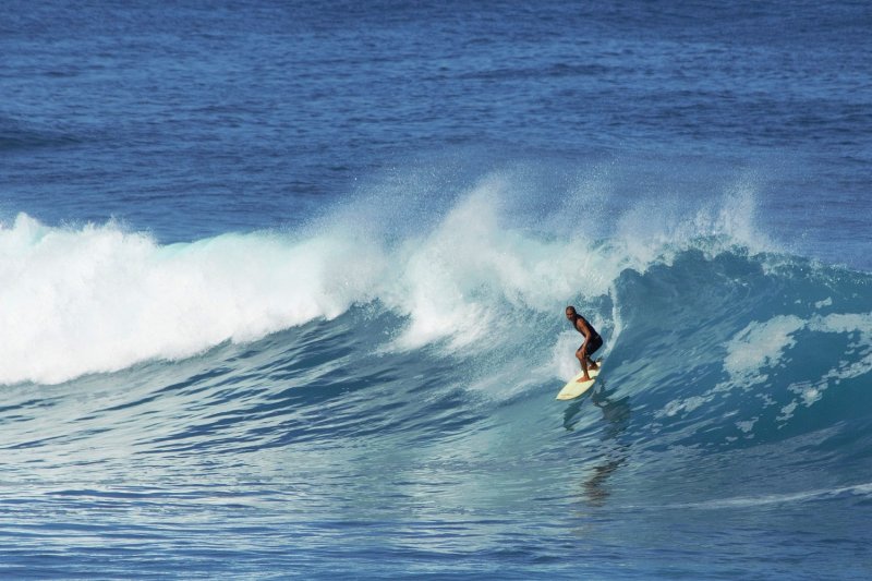 Surfer at Hookipa Beach