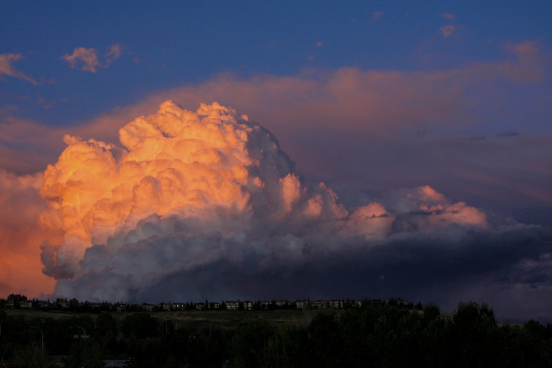 Sunset on the back side of the storm