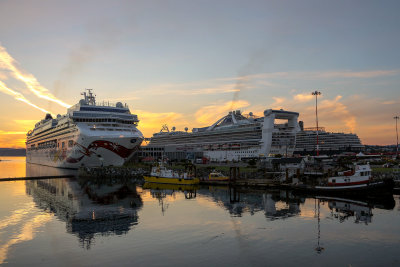 Norwegian Jewel, Golden Princess and Westerdam