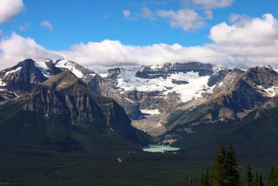 Lake Louise from the ski hill