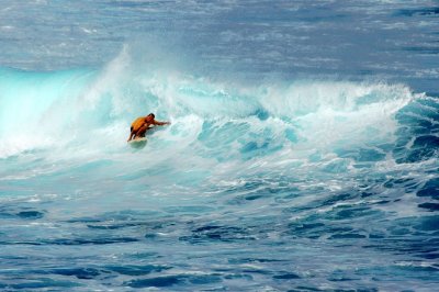 Surfer at Ho'okipa Beach III