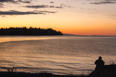Sunset in Parksville Bay
