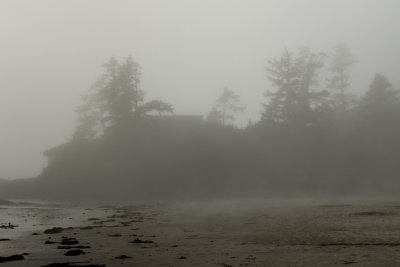 The Wickaninnish Inn shrouded in fog