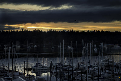 Sunrise over Protection Island