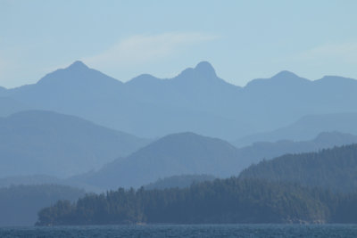 Mountain View Along Alberni Inlet