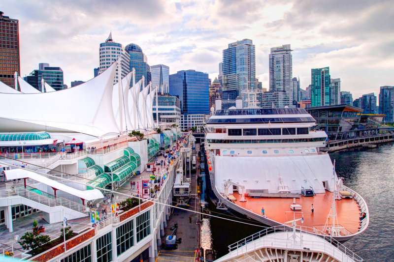 Cruise ships at Canada Place, Vancouver, Canada
