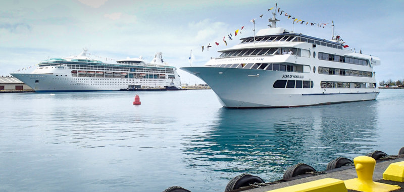 Which ship is larger?