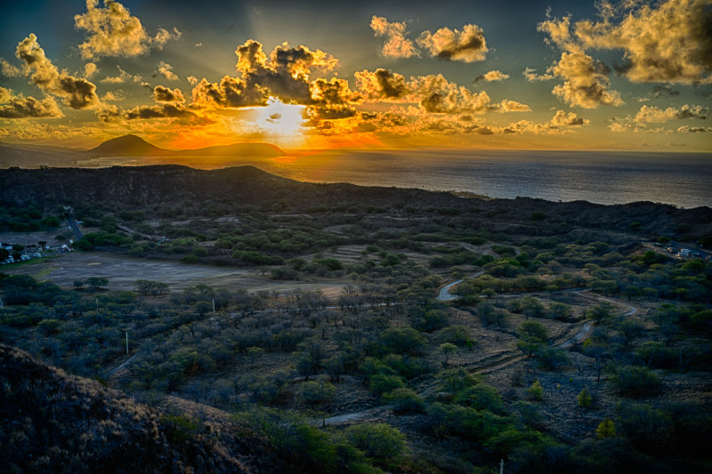 Dawn at Diamond Head Crater
