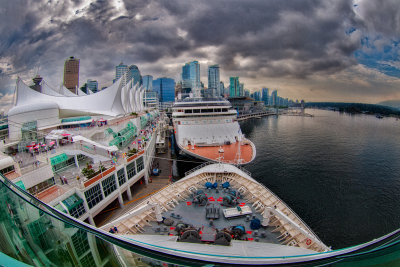 Cruise ships at Canada Place, Vancouver, Canada