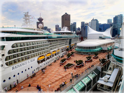 Cruise ships at Canada Place, Vancouver, Canada