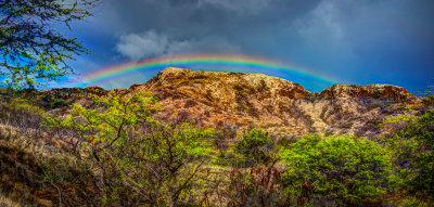 Rainbow at Diamond Head Crater