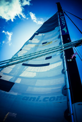The sail of Makani Catamaran