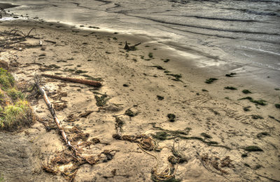 Beach art on Otter Beach