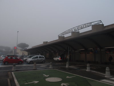 Florence airport was closed due to fog on the day Bob left.
