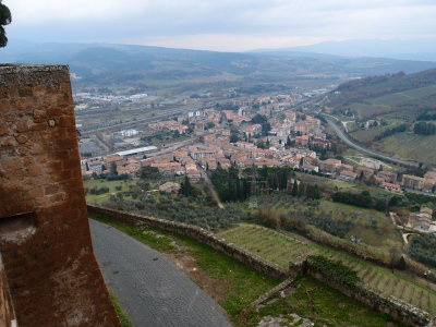 The view of the valley from Orvieto.