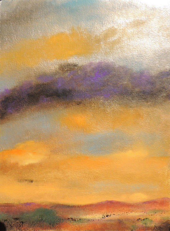 0308  Violet & Gold II                 30x22