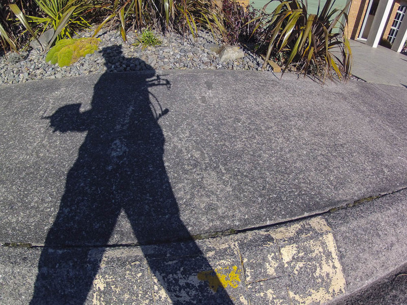 8 July 2013 - an accidental selfie of my shadow