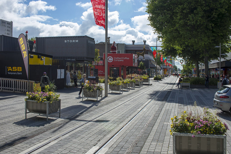 Temporary Shopping Centre in Cashel Street, Christchurch