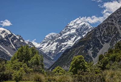 Aoraki Mt Cook from the Hermitage Grounds