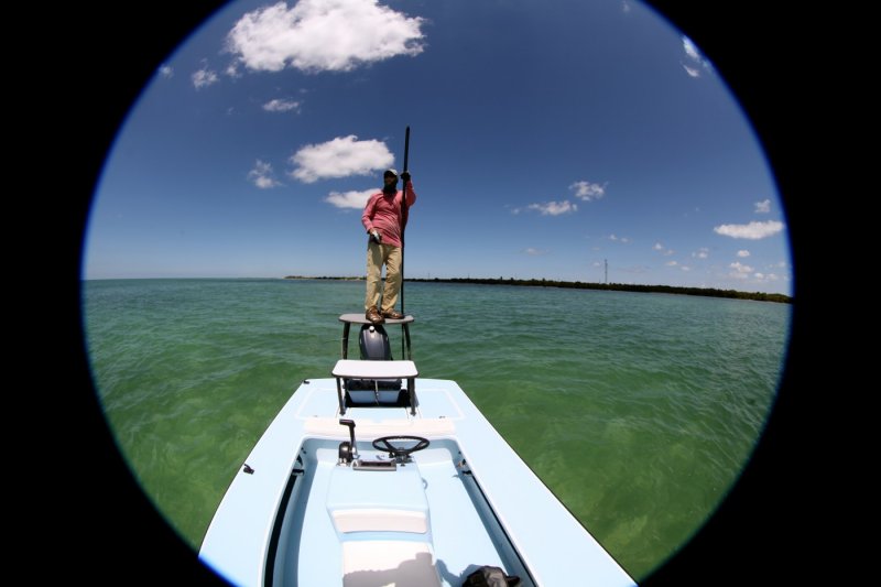 Fish Eye on a Fishin Guide