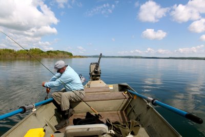 Glenn Attending to the Release of a Pike