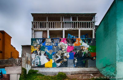 Beach House with Mural