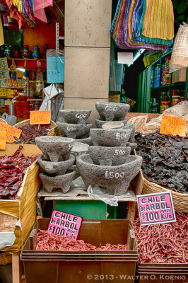 Chile and Molcajetes