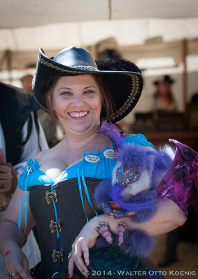 Lady with Purple Dragon