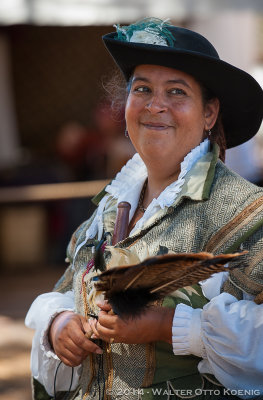 Woman with Feathers