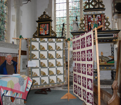 Quilts exhibition - St Andrew's church, Isleham August Bank Holiday 2014