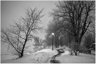 Early morning ice fog.