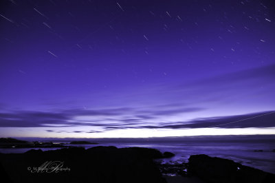 Stars over the Pacific Ocean