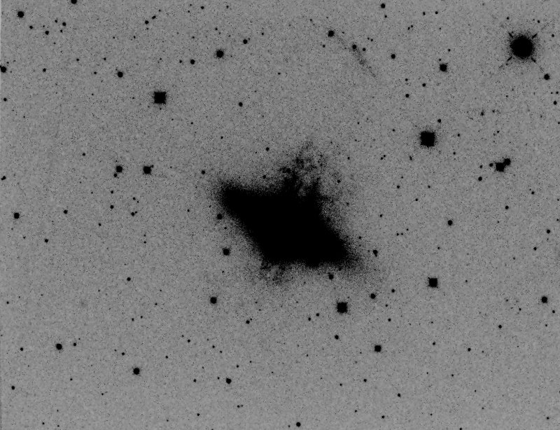 M82 and his cap, halpha rgion, ngative version