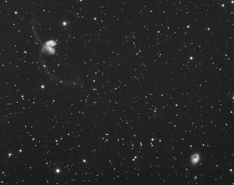 Antennes galaxies, ngc 4038 et 4039  et ngc 4027/4027A