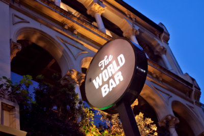 The World Bar signage