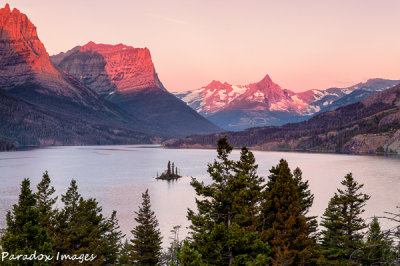 Sunrise over Lake Saint Mary