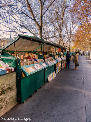 Typical Street Scene Along The Seine