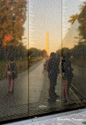 Vietnam Veterans Memorial Sunset